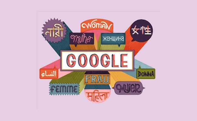 Google Doodle celebrates women’s day while addressing women in varied languages!