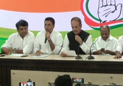 Changing his statement Randeep Surjewala clarifies in Press Conference: Rahul’s resignation rejected by CWC
