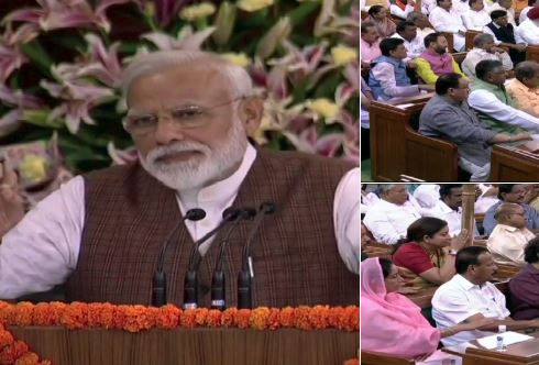 PM Modi addresses the NDA Parliamentary meeting – 2019 Elections was a pilgrimage and  breaking of walls to meet!