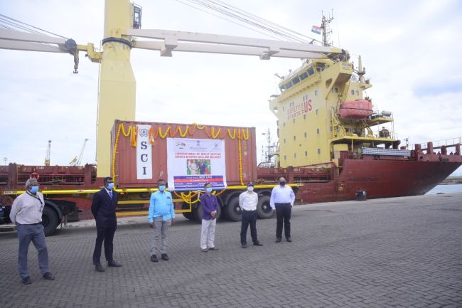 Direct cargo ferry service between India and Maldives launched