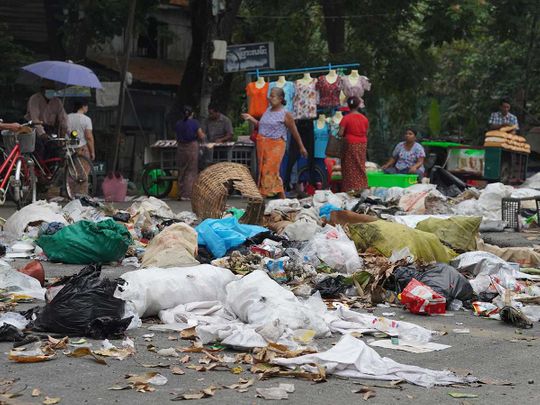 Roving Periscope: Myanmar activists reply bullets with trash!