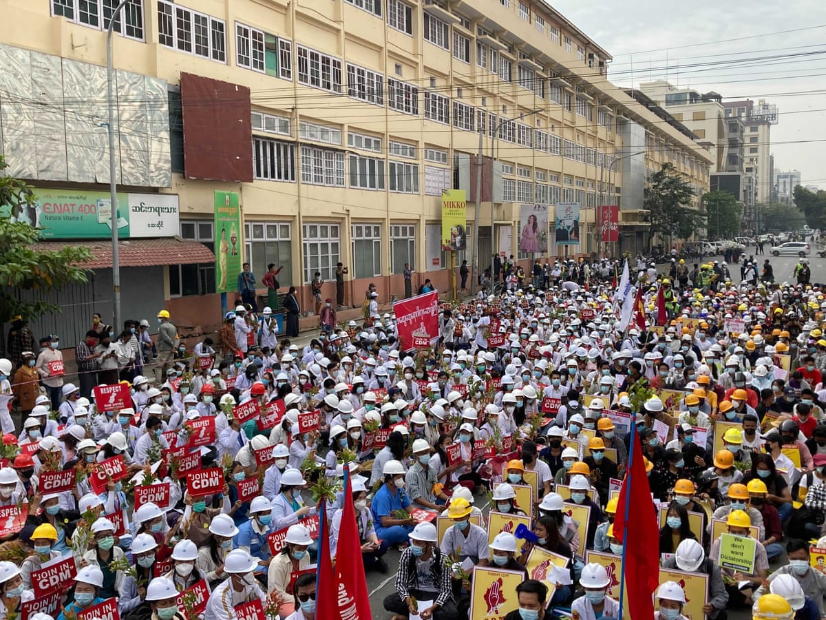 Protesters torch Chinese factory, flag as Myanmar sinks into a civil war