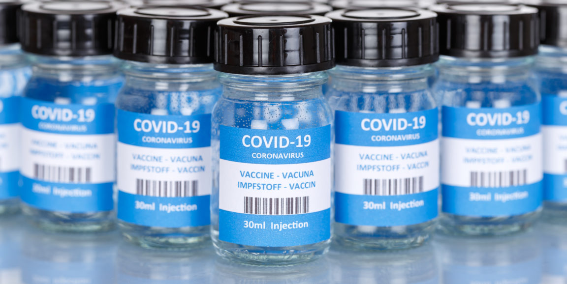 Coronavirus Vaccine bottle Corona Virus COVID-19 Covid vaccines panoramic