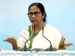 West Bengal CM Mamata Banerjee addresses during a meeting