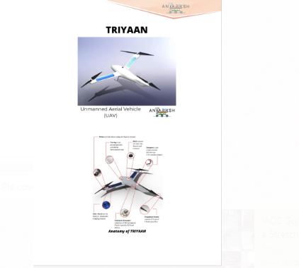 Engineering students from Mumbai designed an UAV “TRIYAAN”, Secures the first position in IPASC-2021