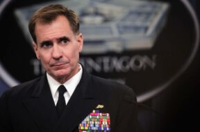 Pentagon Press Secretary Rear Admiral John Kirby Holds Press Briefing