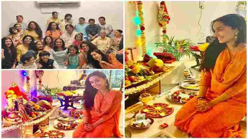 बॉलीवुड : अभिनेत्री श्रद्धा कपूर ने ऐसे किया घर में गणपति बप्पा का स्वागत, पूरे परिवार के साथ की पूजा-अर्चना