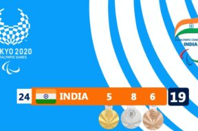 पदक तालिका में भारत 1