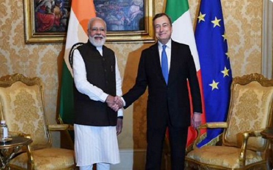पीएम मोदी की इतालवी समकक्ष से वार्ता : व्‍यापार और निवेश संबंधों में विस्‍तार के लिए भारत-इटली सहमत