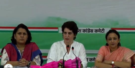 प्रियंका गांधी की घोषणा – यूपी विधानसभा चुनाव में 40 फीसदी टिकट महिलाओं को देगी कांग्रेस