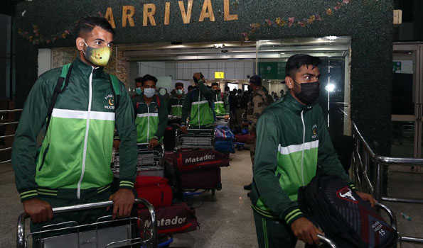 जूनियर विश्व कप हॉकी : पाकिस्तानी टीम का दिल्ली पहुंचने पर स्वागत