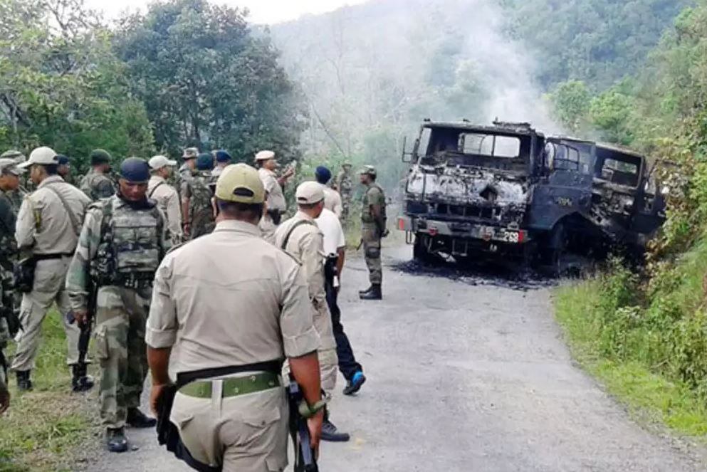 मणिपुर : सेना के काफिले पर आतंकी हमला, कर्नल सहित 5 जवान शहीद, सीओ की पत्नी और बेटे की भी मौत