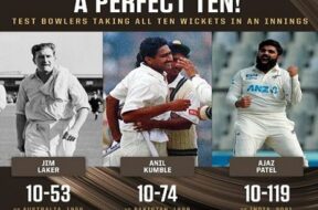 पारी में 10 विकेट का रिकॉर्ड 1