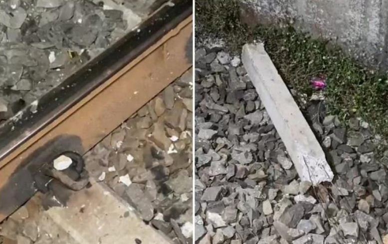 गुजरात में टला रेल हादसा, पटरी पर रखे सीमेंट के खंभे से टकराई मुंबई-दिल्ली राजधानी एक्सप्रेस