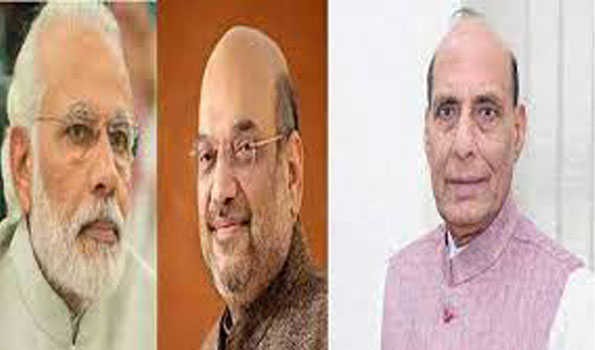 प्रधानमंत्री मोदी, शाह और राजनाथ ने की उप्र चुनाव में मतदान की अपील