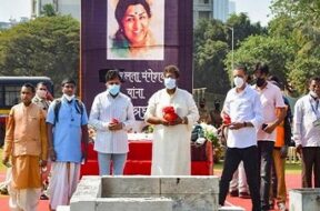 शिवाजी पार्क में लता मंगेशकर का स्मारक