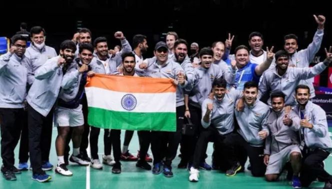 थॉमस कप बैडमिंटन : भारत ने रच दिया इतिहास, 14 बार के चैंपियन इंडोनेशिया को 3-0 से पस्त कर पहली बार जीती उपाधि