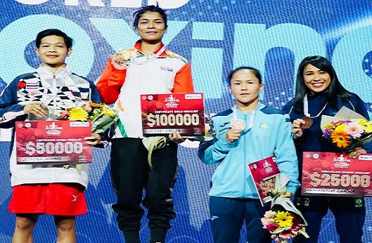 महिला विश्व मुक्केबाजी : निकहत जरीन ने रचा इतिहास, थाई मुक्केबाज को हराकर 52 किलो वर्ग में बनीं चैंपियन