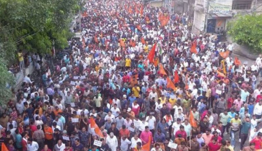 विहिप सहित हिन्दू संगठनों का दिल्ली की सड़कों पर विरोध-प्रदर्शन, जंतर मंतर तक निकाला संकल्प मार्च