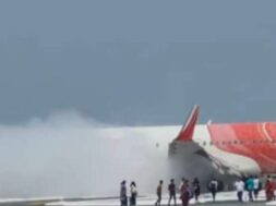 एअर इंडिया एक्सप्रेस विमान में लगी आग