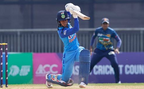 महिला एशिया कप क्रिकेट : भारत की प्रभावी शुरुआत, श्रीलंका के खिलाफ जीत में जेमिमा रोड्रिग्स का जोरदार पचासा