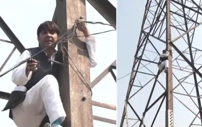 एमसीडी चुनाव : टिकट नहीं मिला तो टावर पर चढ़ कर ‘आप’ नेता ने दी आत्महत्या की धमकी