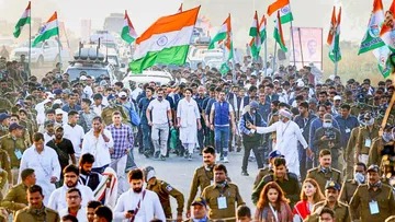 राहुल गांधी की भारत जोड़ो यात्रा मध्य प्रदेश महू से हुई रवाना, आज पहुंचेगी इंदौर