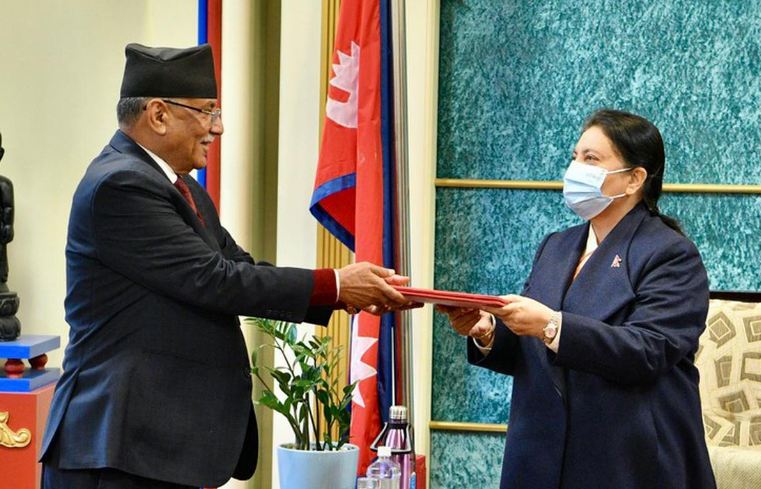 नेपाल : पुष्प कमल दहल ‘प्रचंड’ प्रधानमंत्री नियुक्त, केपी शर्मा ओली ने समर्थन की जताई सहमति