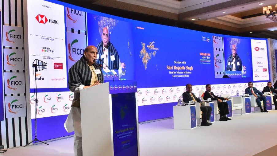 FICCI के वार्षिक सम्मेलन में बोले राजनाथ सिंह – ‘हमारे जवानों ने वीरता और पराक्रम को साबित किया’