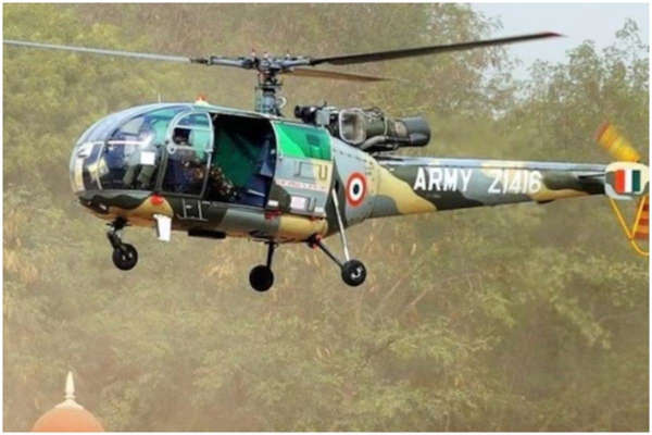 अरुणाचल प्रदेश में सेना का चीता हेलीकॉप्टर दुर्घटनाग्रस्त, दोनों पायलटों की खोज जारी