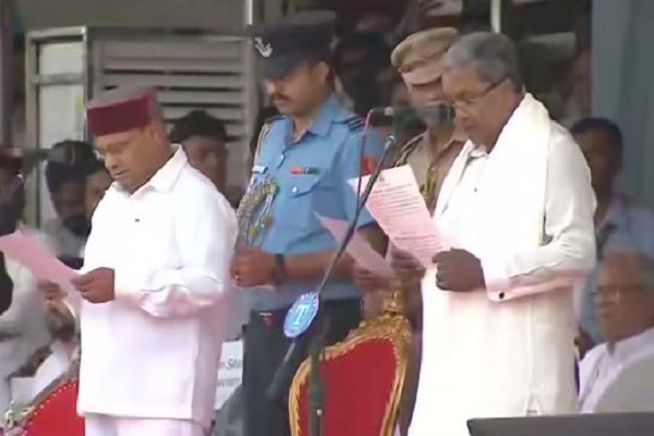 सिद्धारमैया दूसरी बार बने कर्नाटक के मुख्यमंत्री, उप मुख्यमंत्री शिवकुमार ने भी शपथ ली, जुटे कई विपक्षी दिग्गज