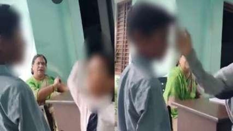 यूपी: छात्र को थप्पड़ मारने के लिए कहने वाली शिक्षिका हो बर्खास्त, अखिलेश यादव ने की मांग