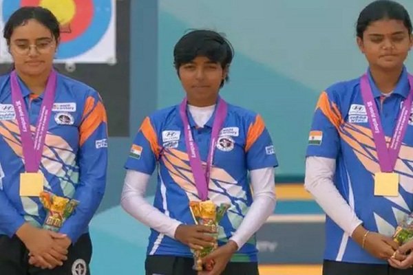 विश्व तीरंदाजी : भारतीय महिला कंपाउंड टीम ने स्वर्ण पदक के साथ रचा इतिहास