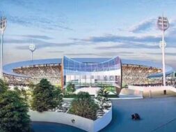 वाराणसी अंतरराष्ट्रीय क्रिकेट स्टेडियम का मॉडल
