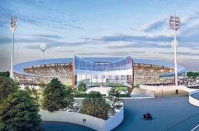 वाराणसी अंतरराष्ट्रीय क्रिकेट स्टेडियम का मॉडल