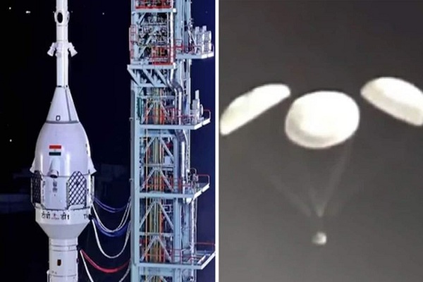 ISRO ने 17 किमी की ऊंचाई पर गगनयान के क्रू मॉडल को किया लॉन्च, समुद्र में सेफ लैंडिंग