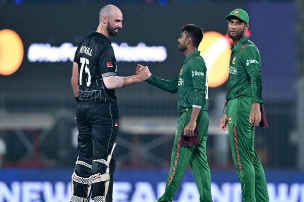 विश्व कप क्रिकेट : न्यूजीलैंड की लगातार तीसरी जीत, बांग्लादेश 8 विकेट से परास्त