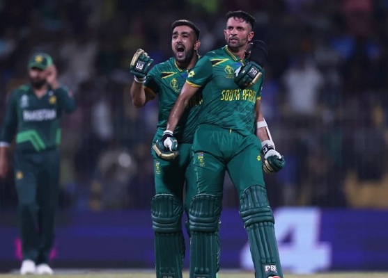 विश्व कप क्रिकेट : दक्षिण अफ्रीका एक विकेट की रोमांचक जीत से आगे निकला, पाकिस्तान की लगातार चौथी हार