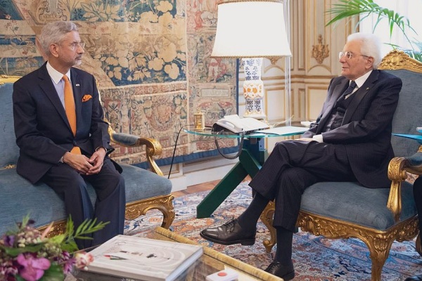 विदेश मंत्री एस जयशंकर ने इटली के राष्ट्रपति से की मुलाकात, रणनीति साझेदारी मजबूत करने पर की चर्चा