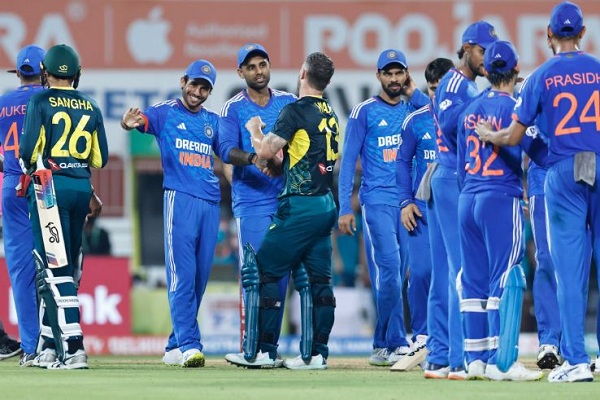 टी20 सीरीज : यशस्वी की अगुआई में दिखी रनों की आतिशबाजी, टीम इंडिया को ऑस्ट्रेलिया पर 2-0 की बढ़त