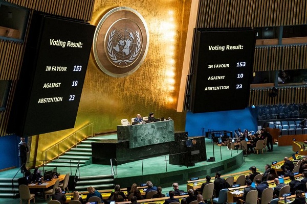 मिस्र ने संयुक्त राष्ट्र महासभा में पेश किया गाजा में युद्ध विराम की मांग संबंधी प्रस्ताव, भारत ने समर्थन में दिया वोट