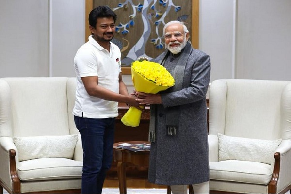 द्रमुक नेता उदयनिधि स्टालिन ने पीएम मोदी से की मुलाकात, खेलो इंडिया गेम्स के लिए दिया निमंत्रण