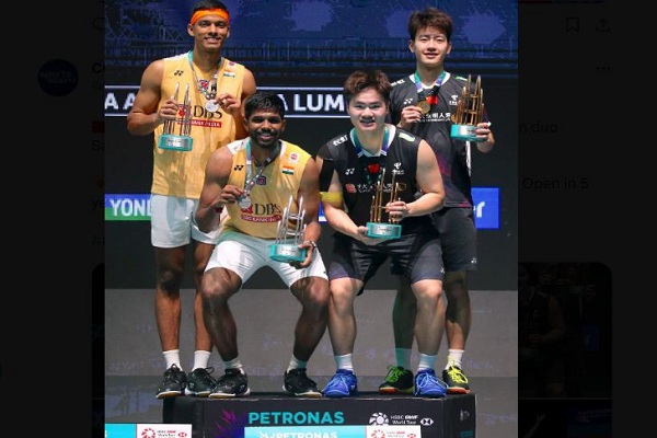 मलेशिया ओपन बैडमिंटन : सात्विक-चिराग को उपजेता ट्रॉफी, फाइनल में विश्व नंबर एक लियांग-वांग से हारे