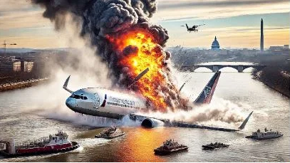 अमेरिका में यात्री विमान हेलिकॉप्टर से टकराया, कई लोगों के हताहत होने की आशंका