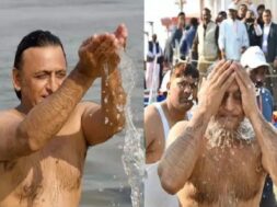 अखिलेश यादव का संगम स्नान