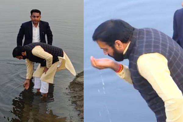 हरियाणा के सीएम नायब सिंह सैनी ने दिल्ली में यमुना का पानी पिया, केजरीवाल के आरोप का दिया जवाब