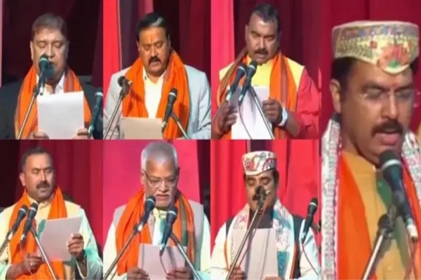बिहार में नीतीश कैबिनेट का विस्तार, भाजपा के 7 विधायकों ने ली मंत्री पद की शपथ