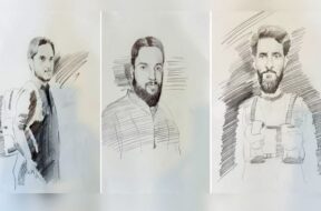 तीन आतंकियों के स्केच जारी