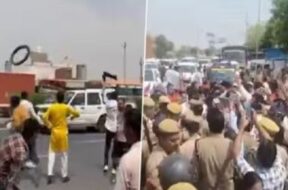 रामजीलाल सुमन के काफिले पर हमला