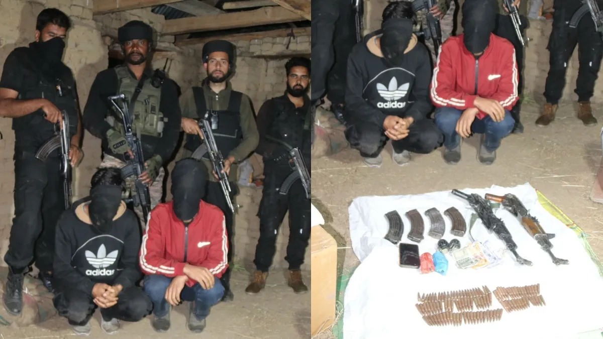जम्मू-कश्मीर: शोपियां में सुरक्षाबलों को मिली बड़ी कामयाबी, दो हाईब्रिडआतंकियों को किया गिरफ्तार